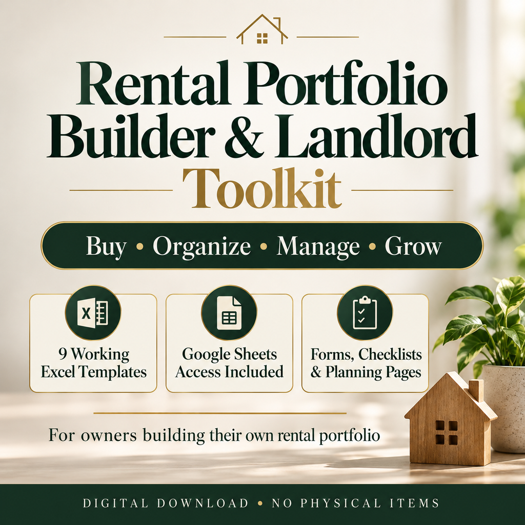 Rental Portfolio Builder & Landlord Toolkit | First Rental Investor Bundle