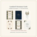 Landlord Christmas Card Templates | 6 Editable Canva Designs, 5x7 Holiday Greeting Cards
