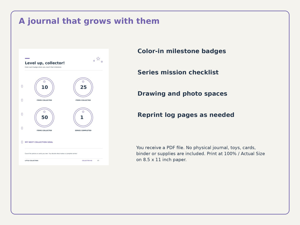 Trading Card Collection Journal for Kids | Printable Tracker & Trade Planner