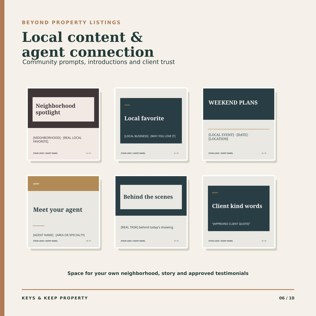 Real Estate Social Media Templates | Canva Kit, 60 Posts + 60 Stories in 2 Styles, Captions Included