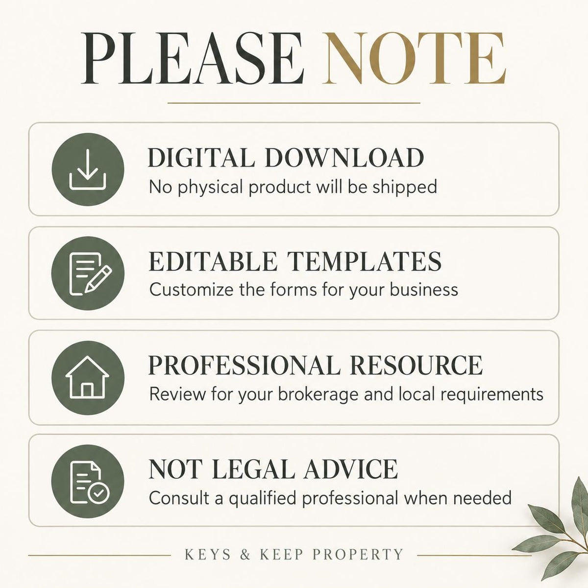 Real Estate Agent Forms Bundle | 35 Forms, Fillable PDF & Editable Word