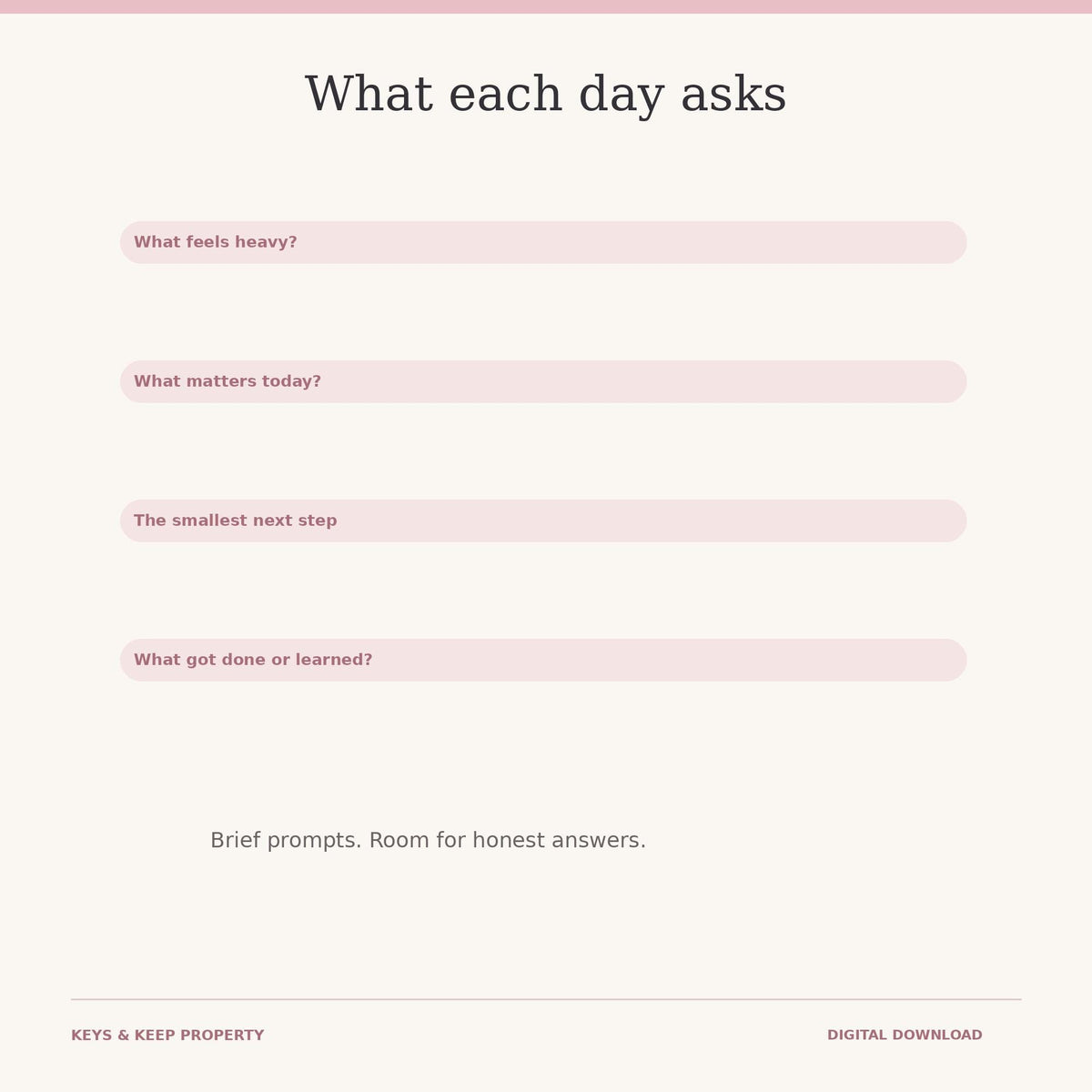 Small Business Mindset Journal | 4-Week Daily Reflection Workbook | Fillable Printable PDF