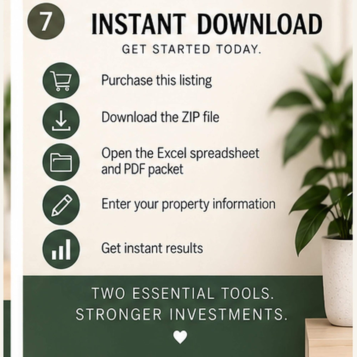 Rental Property Deal Analyzer Bundle | Excel + Google Sheets + 12-Page Due Diligence Checklist