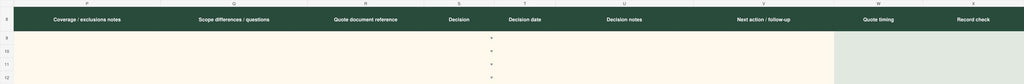 Rental Property Insurance Tracker | Excel + Google Sheets Policy, Quote & Renewal Organizer