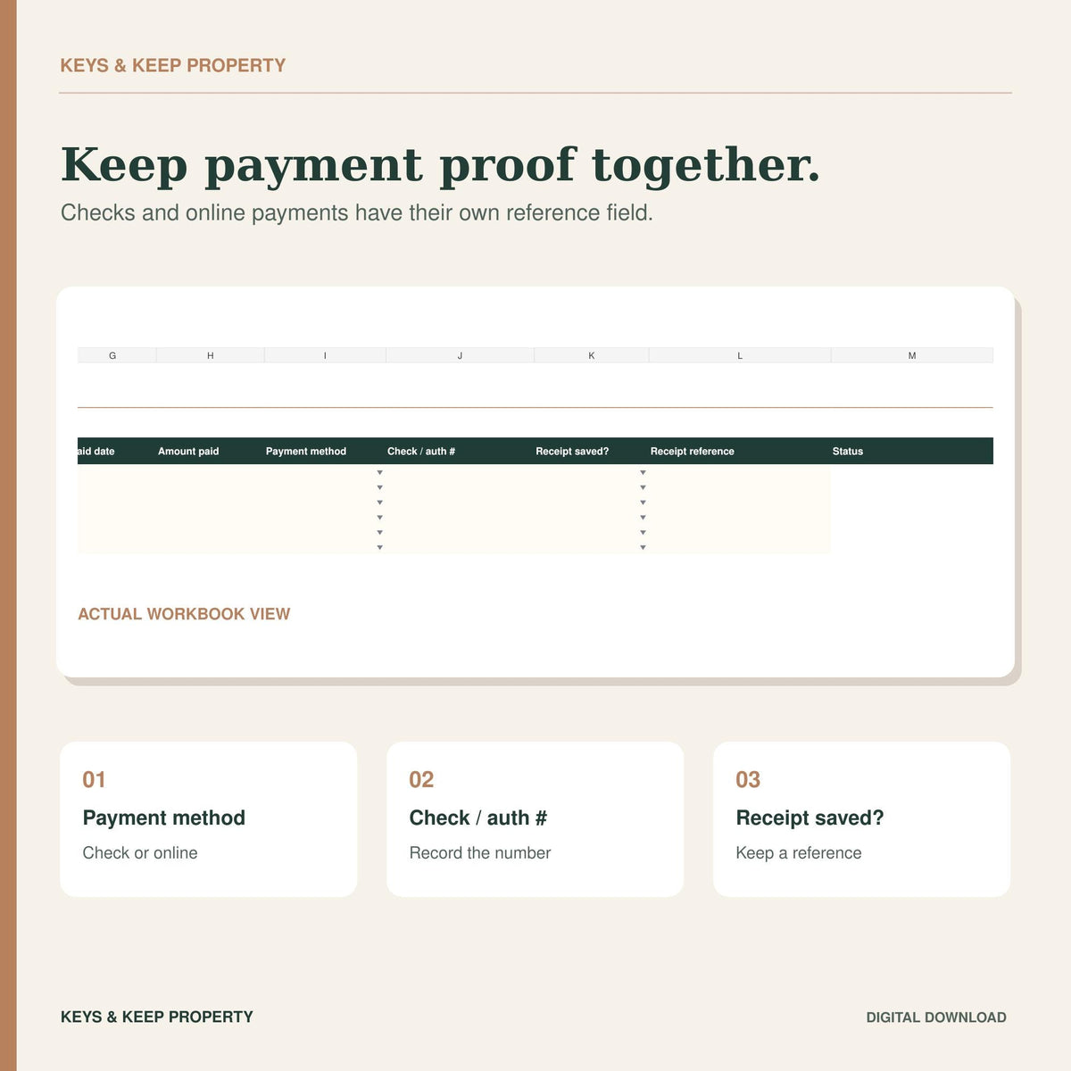 Rental Property Tax Organizer | Excel + Google Sheets Tracker for Expenses, Escrow & Tax Bill Increases