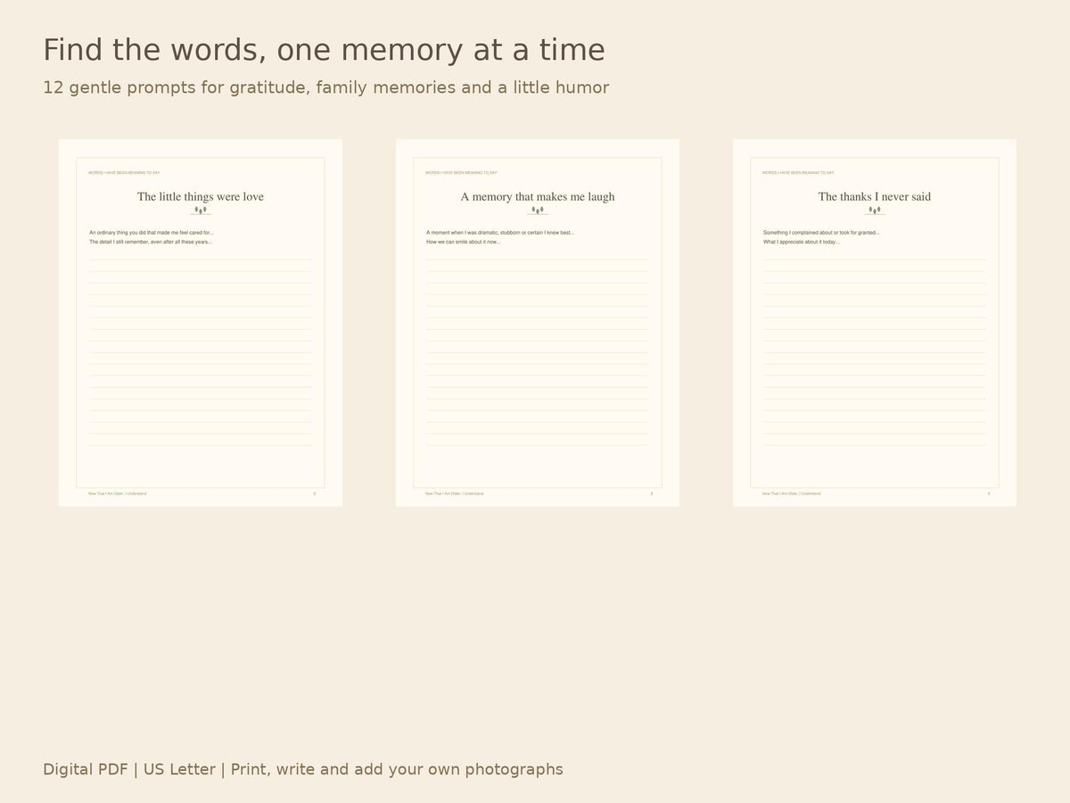 Thank You Book for Parents Printable | 20-Page Gratitude Journal PDF