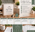Rental Property Purchase Binder | 23-Page Printable PDF & Editable Word, Closing Checklist