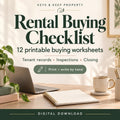 Rental Property Buying Checklist | Due Diligence Worksheets, 12-Page Printable PDF