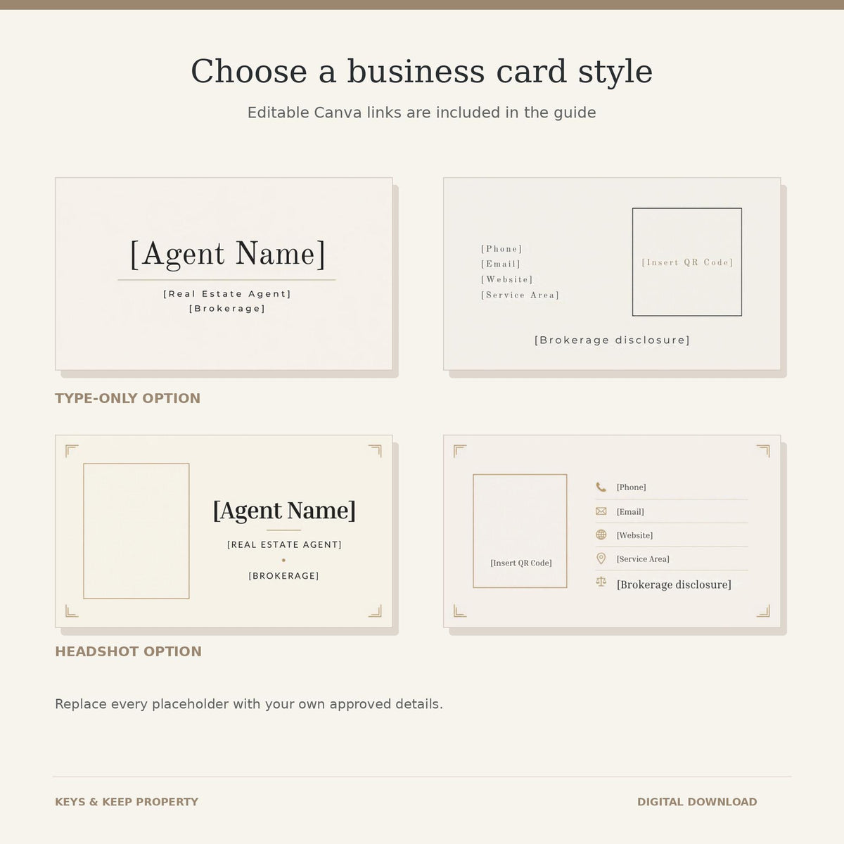 Real Estate Agent Starter Kit | Excel and Google Sheets Lead Tracker, Forms & Canva Cards