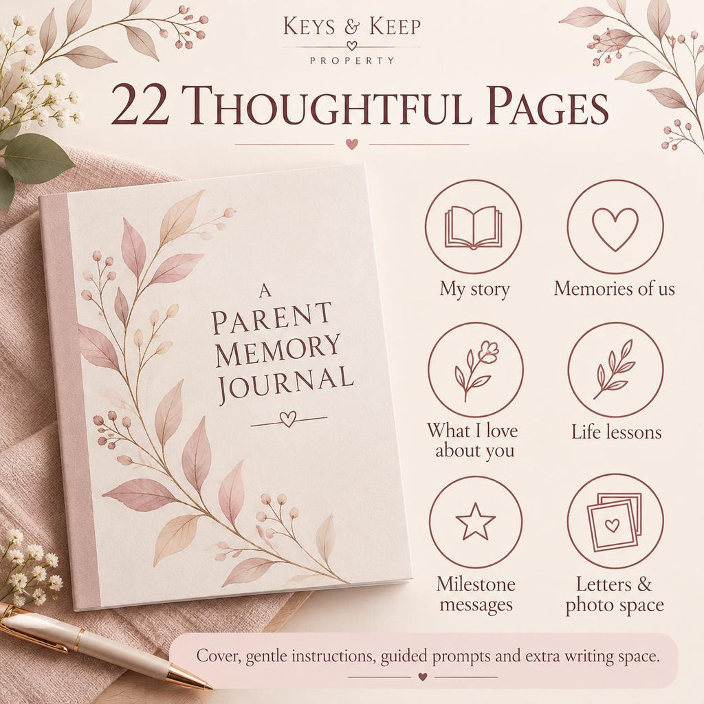 Letters to My Children Printable Journal | Parent Memories, Life Stories and Keepsake Letters | 22-Page PDF