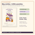 Little Halloween Friends cover showing a purple bat, cat, spider, and pumpkins beside activity highlights.