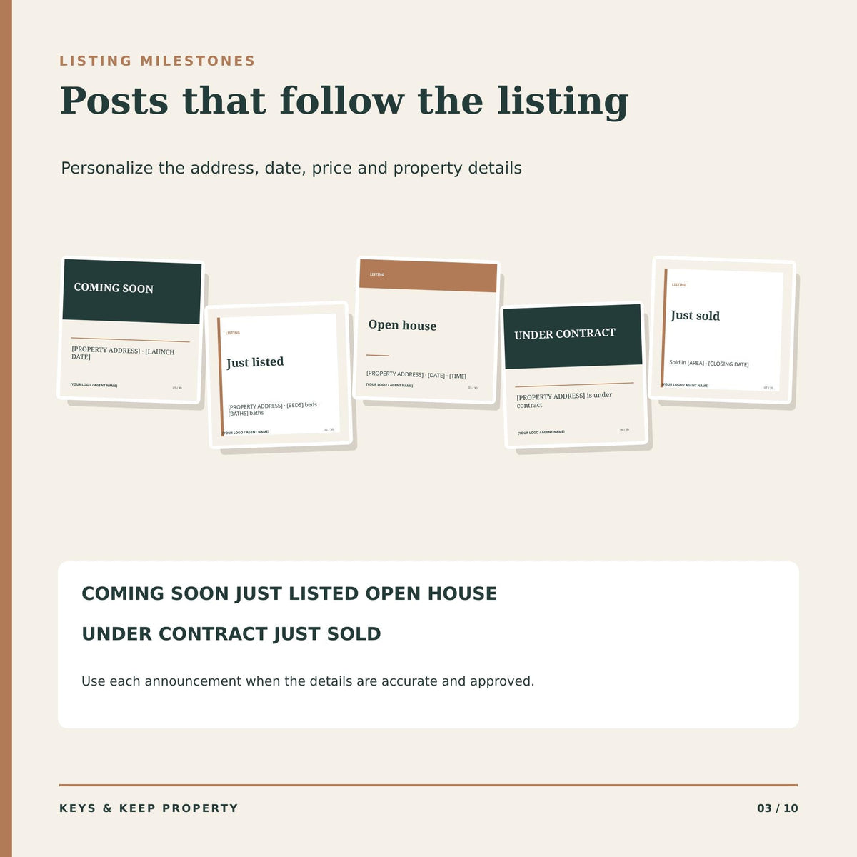 Real Estate Social Media Templates | Canva Kit, 60 Posts + 60 Stories in 2 Styles, Captions Included