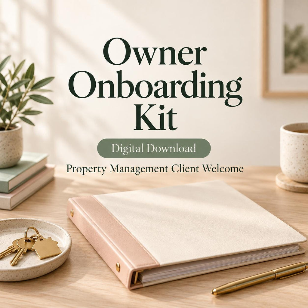 Property Management Onboarding Kit | Owner Intake Forms and Handoff Checklist | Fillable PDF + Editable Word