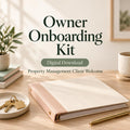 Property Management Onboarding Kit | Owner Intake Forms and Handoff Checklist | Fillable PDF + Editable Word