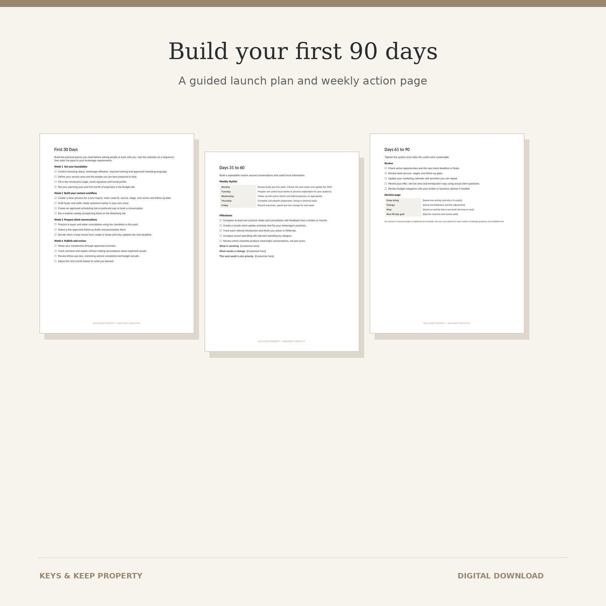 Real Estate Agent Starter Kit | Excel and Google Sheets Lead Tracker, Forms & Canva Cards