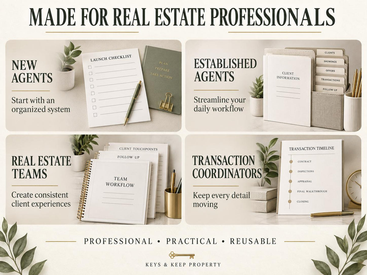Real Estate Agent Forms Bundle | 35 Forms, Fillable PDF & Editable Word