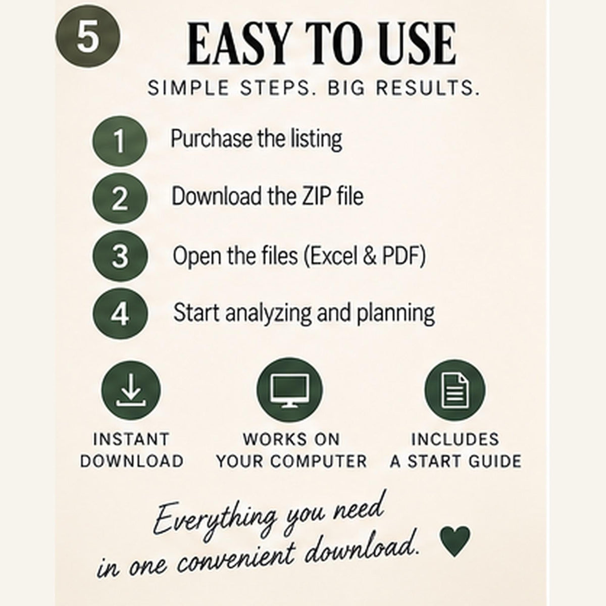 Rental Property Deal Analyzer Bundle | Excel + Google Sheets + 12-Page Due Diligence Checklist