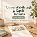 Property Owner Walkthrough Kit | Condition Checklist and Repair Approval Log | Fillable PDF + Editable Word