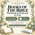 Books of the Bible Workbook & Flashcards for Kids | 31-Page Workbook, 132 Cards | Printable PDF