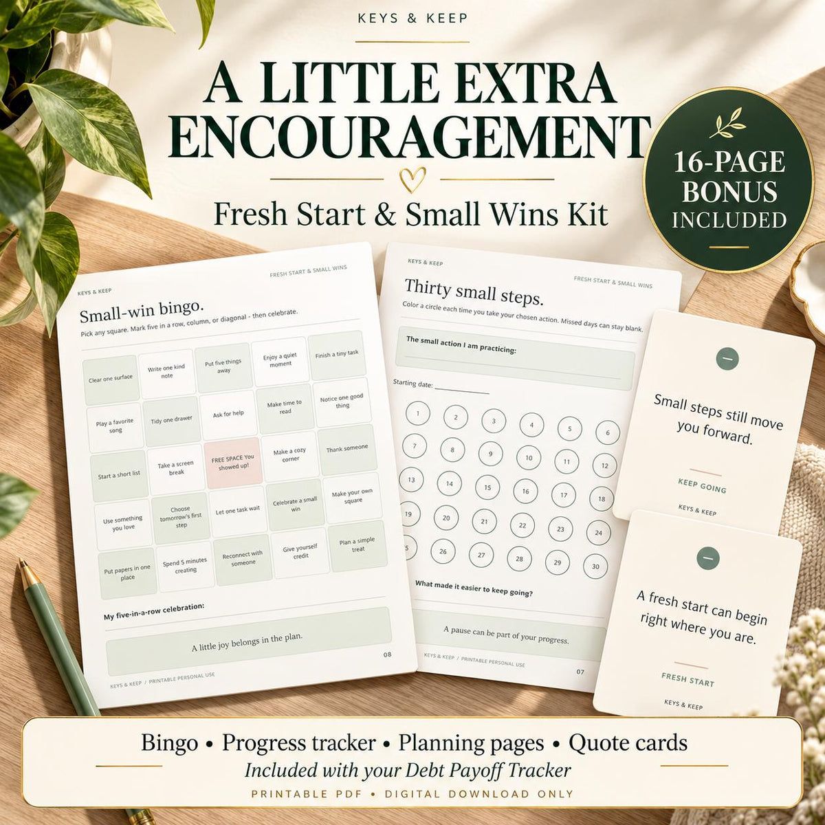 Debt Payoff Tracker Excel and Google Sheets | Printable Planner, Payment Log with Bonus Motivation Kit