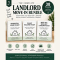 Landlord Move-In Bundle graphic with residential lease, tenant welcome, and move-in and move-out packet covers.