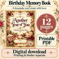 Birthday Memory Book Printable | Child Interview, Birthday Questionnaire and Parent Letter | 12-Page PDF