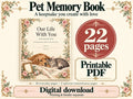 Pet Memory Book Printable | Dog & Cat Keepsake Journal | 22-Page PDF
