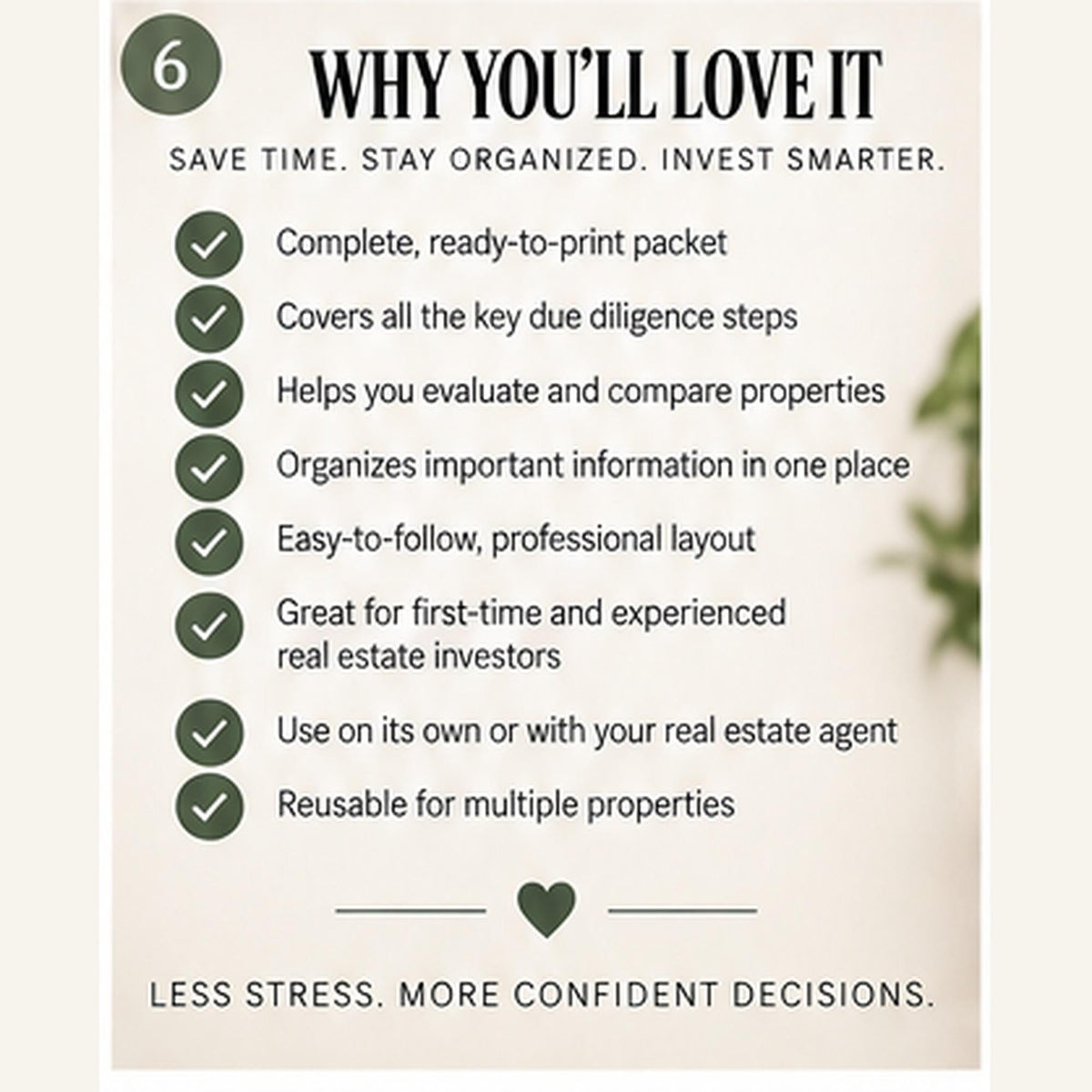 Rental Property Buying Checklist | Due Diligence Worksheets, 12-Page Printable PDF