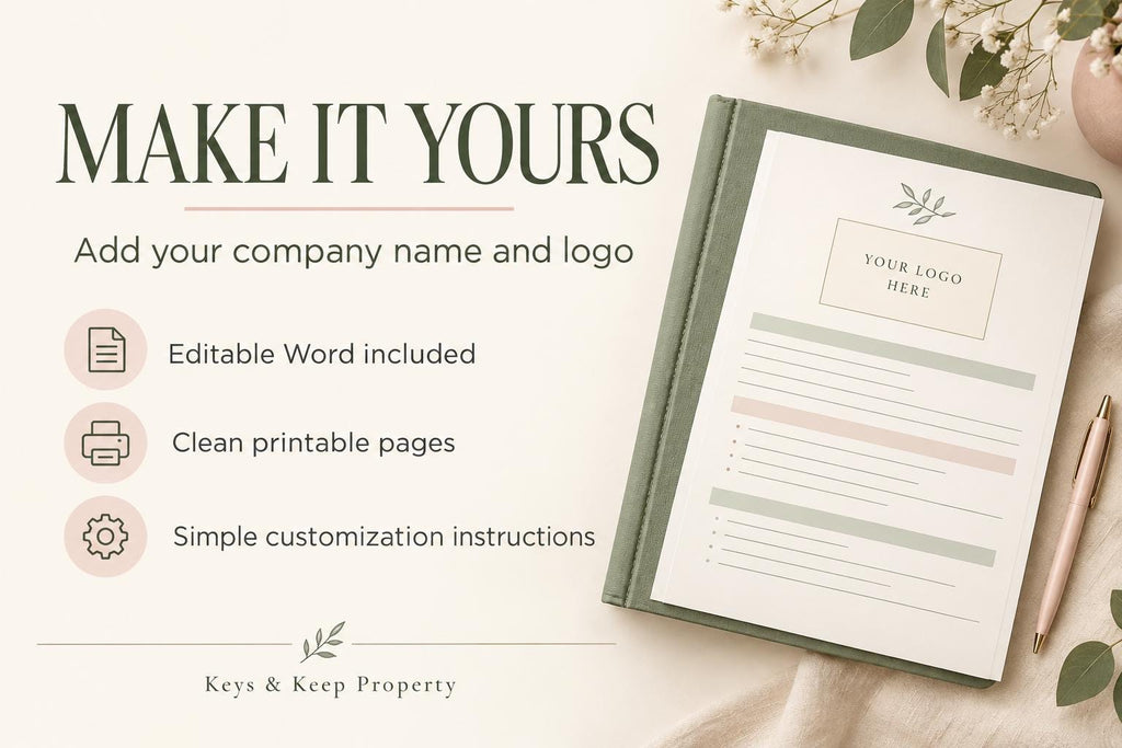 Rental Application Form | 3-Page Printable & Fillable PDFs + Editable Word