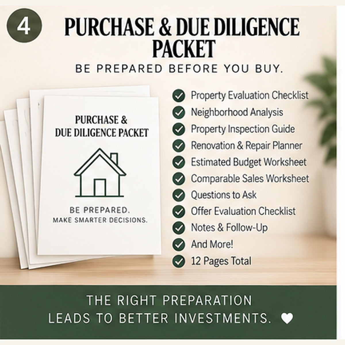 Rental Property Deal Analyzer Bundle | Excel + Google Sheets + 12-Page Due Diligence Checklist