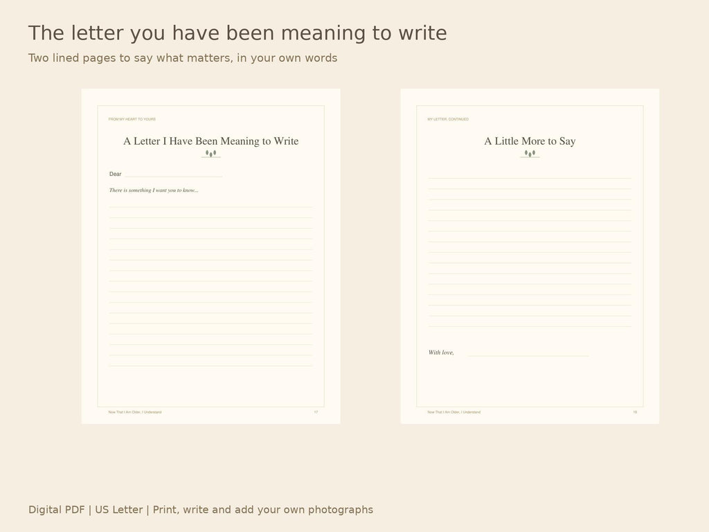 Thank You Book for Parents Printable | 20-Page Gratitude Journal PDF