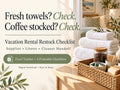 Vacation Rental Restock & Cleaner Handoff Tracker | Excel and Google Sheets + Printable Checklists