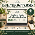 Employee Cost Tracker | Excel & Google Sheets | Rehab Labor Costs and Job Allocation Spreadsheet