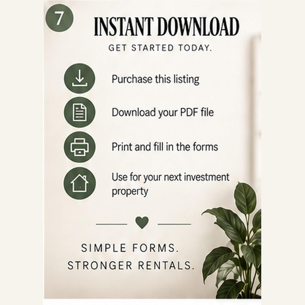 Rental Property Buying Checklist | Due Diligence Worksheets, 12-Page Printable PDF