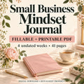 Small Business Mindset Journal | 4-Week Daily Reflection Workbook | Fillable Printable PDF