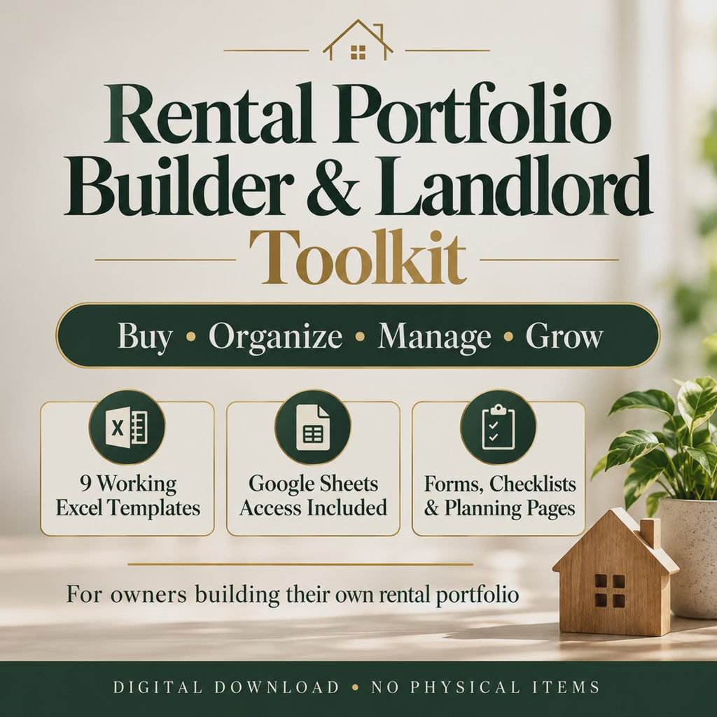 Rental Portfolio Builder & Landlord Toolkit | First Rental Investor Bundle